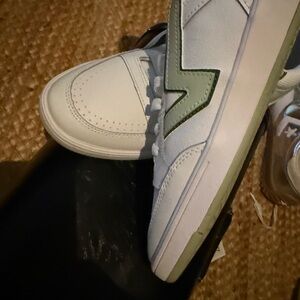 Vans Men's White and Green Sneakers